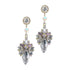 Silver and Crystal Chandelier Earrings Silver One Size Earrings by Grace & Emma | Fleurcouture