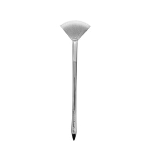 Silver Bullet Highlighting Fan Brush Face Brushes by Rude Cosmetics | Fleurcouture