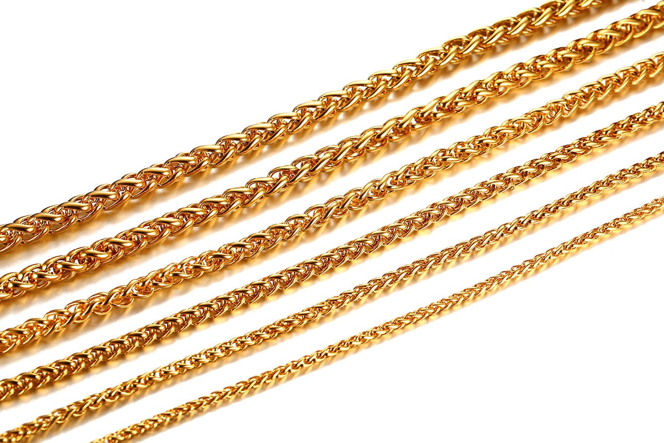 simple style geometric stainless steel plating layered necklaces Jewelry by Fleurcouture | Fleurcouture