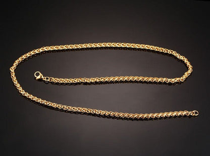 simple style geometric stainless steel plating layered necklaces Jewelry by Fleurcouture | Fleurcouture