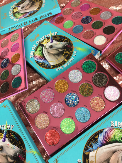 Sin of Glittony Glitter Palette Face Palettes by Rude Cosmetics | Fleurcouture