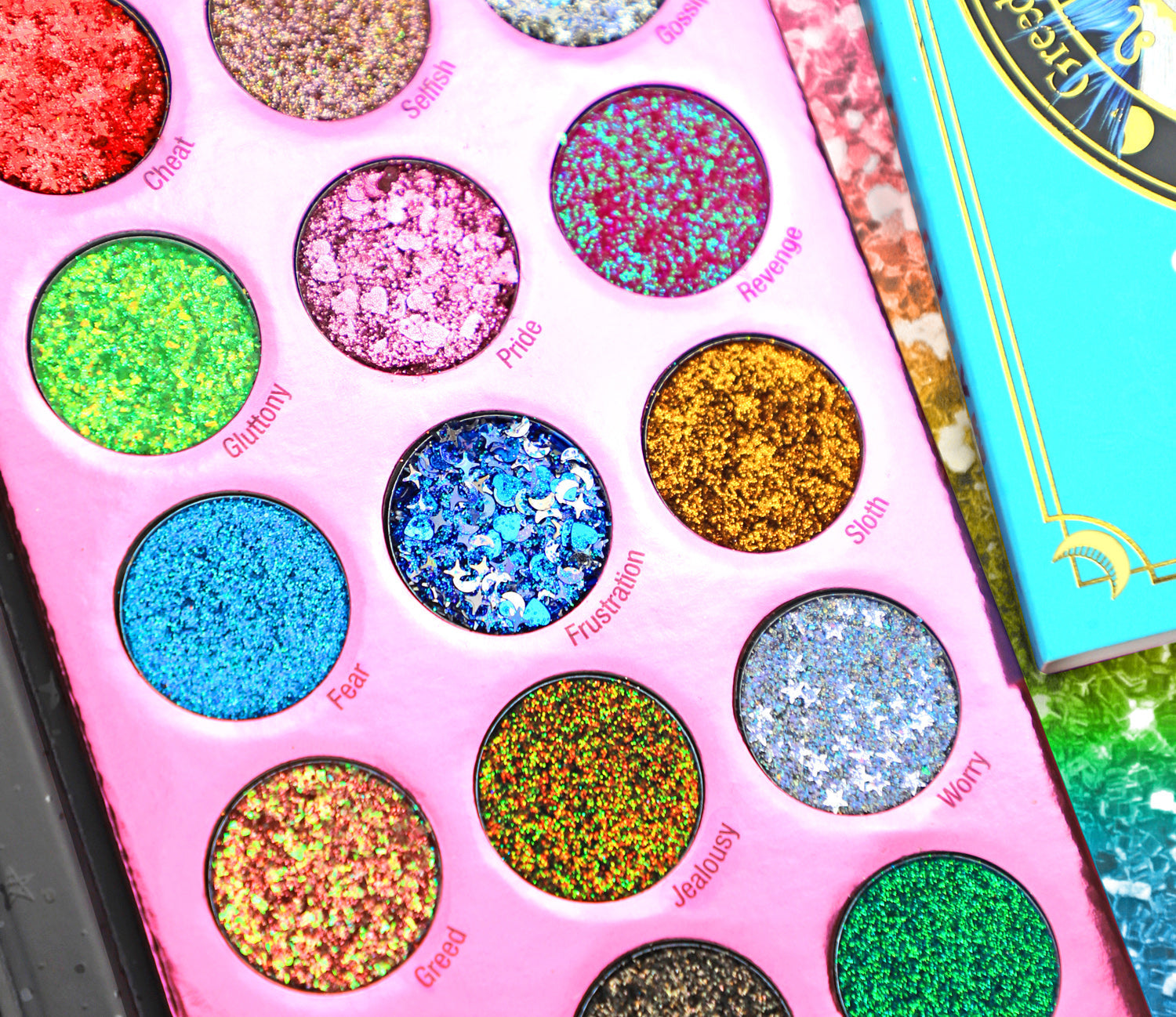 Sin of Glittony Glitter Palette Face Palettes by Rude Cosmetics | Fleurcouture