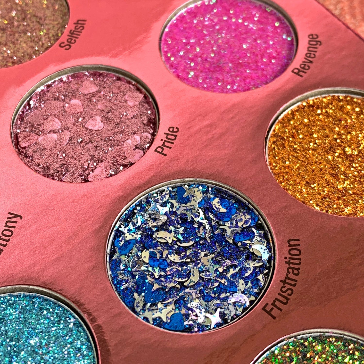 Sin of Glittony Glitter Palette Face Palettes by Rude Cosmetics | Fleurcouture