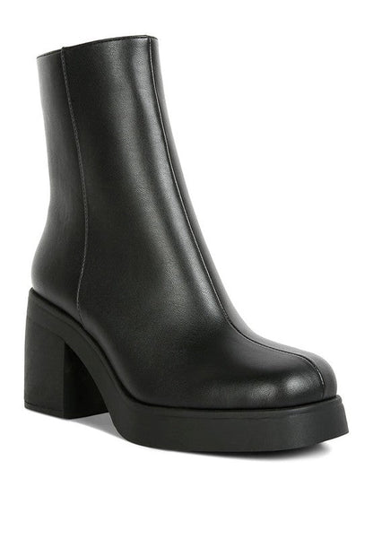 Sins Platform Bootie Black 8 by Rag Company | Fleurcouture