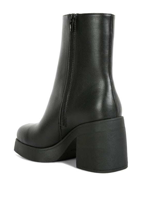 Sins Platform Bootie Black by Rag Company | Fleurcouture