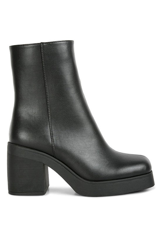 Sins Platform Bootie Black by Rag Company | Fleurcouture