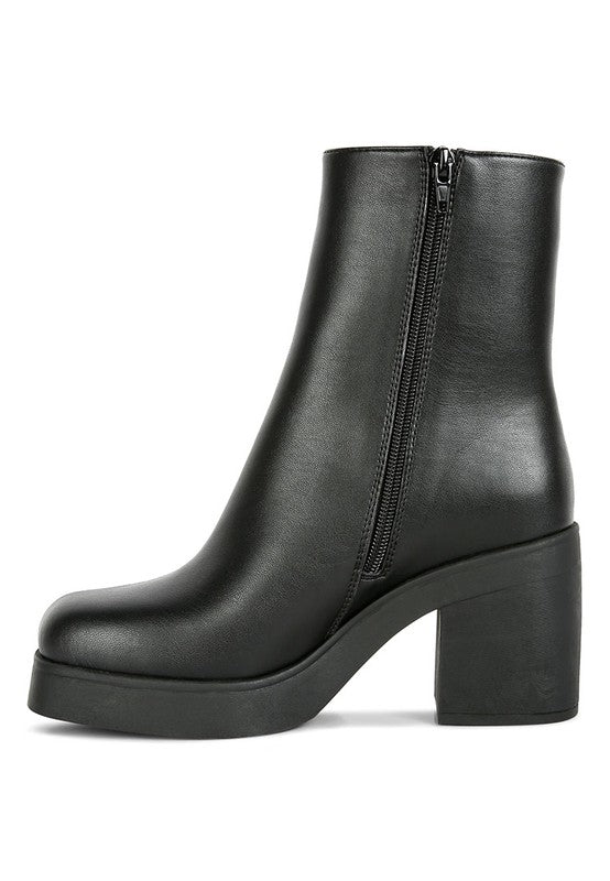 Sins Platform Bootie Black by Rag Company | Fleurcouture