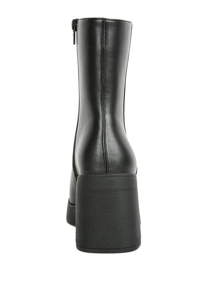 Sins Platform Bootie Black by Rag Company | Fleurcouture