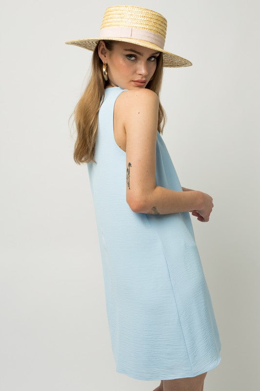 Sleeveless V-Neck Dress by Gilli | Fleurcouture