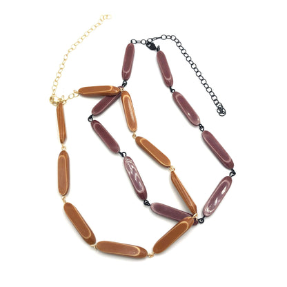 Sliced Bamboo Amelia Necklace Amelia Necklaces by Leetie Lovendale | Fleurcouture