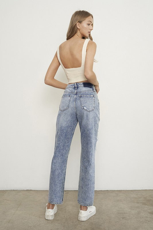 SLIM BOYFRIEND JEANS LIGHT by Insane Gene | Fleurcouture