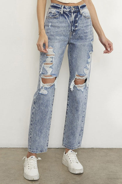 SLIM BOYFRIEND JEANS LIGHT by Insane Gene | Fleurcouture