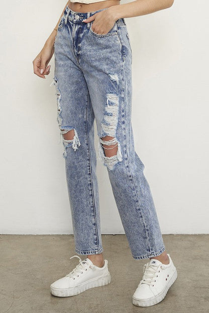 SLIM BOYFRIEND JEANS LIGHT by Insane Gene | Fleurcouture