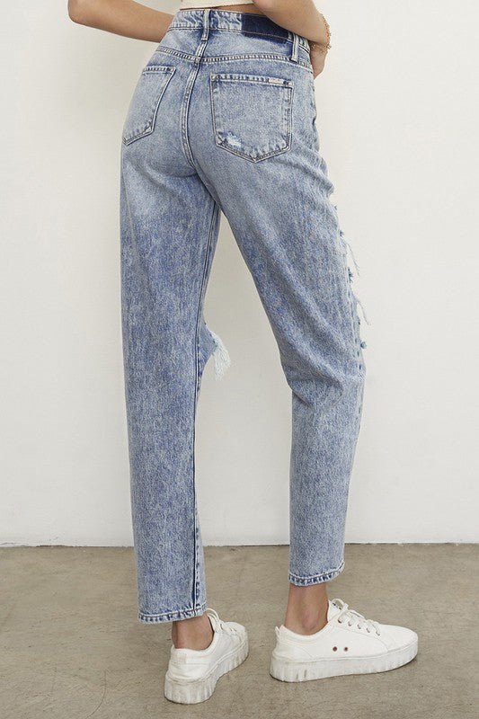 SLIM BOYFRIEND JEANS LIGHT by Insane Gene | Fleurcouture