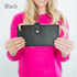 Slim Credit Card Zipper Wallet Black 1 Accessories by Dani & Em | Fleurcouture