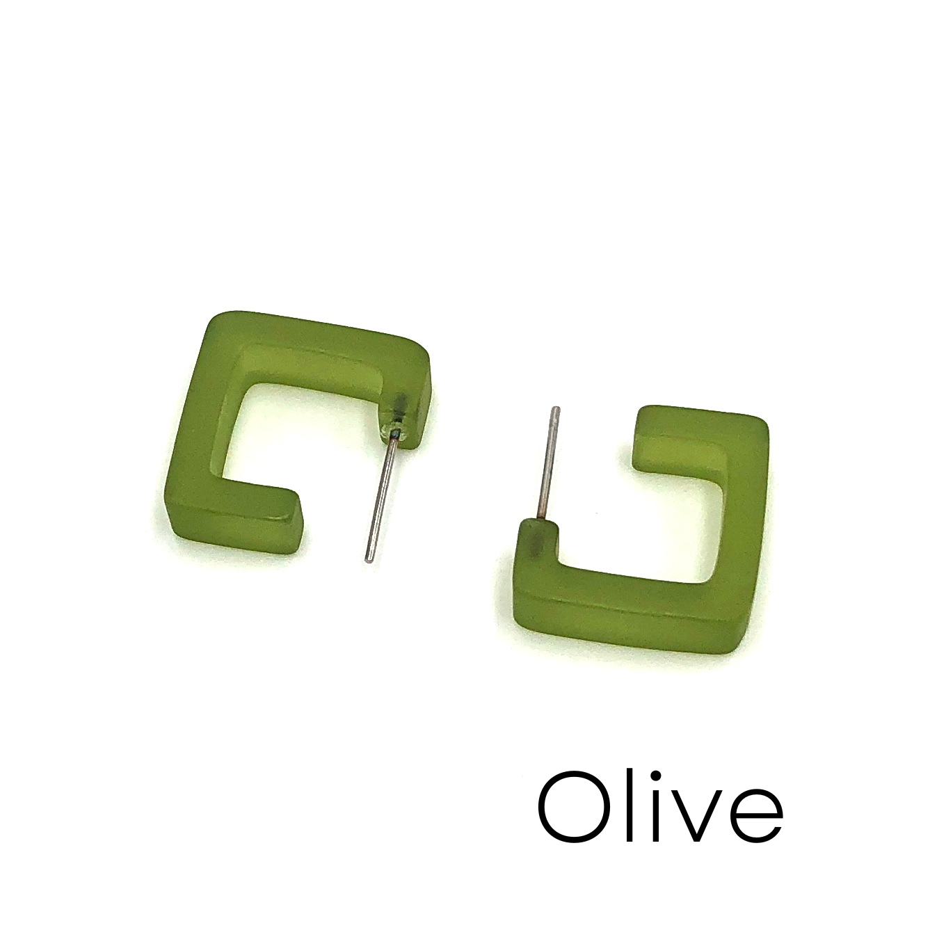 Small Square Hoop Earrings Square Hoops by Leetie Lovendale | Fleurcouture