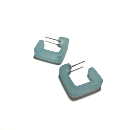 Small Square Hoop Earrings Square Hoops by Leetie Lovendale | Fleurcouture