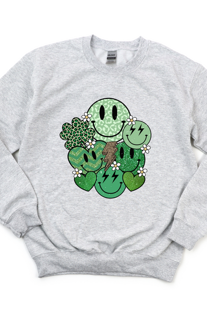 SMILE SHAMROCK SWEATSHIRT by Lemon Love | Fleurcouture