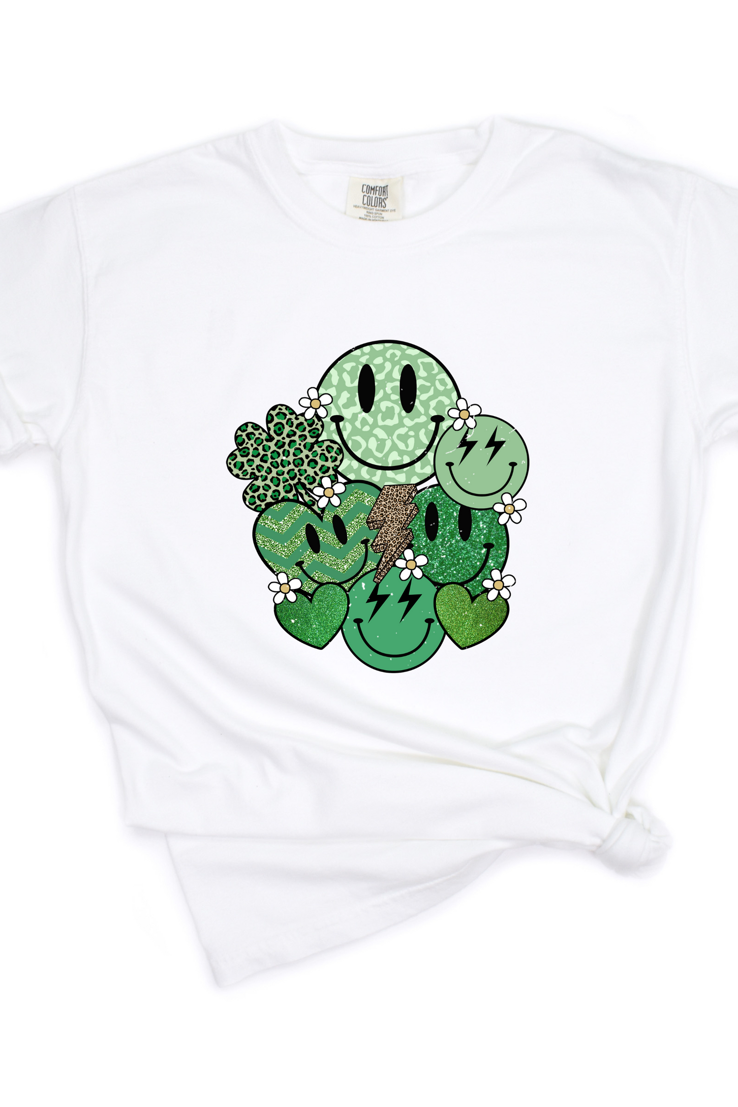 SMILE SHAMROCK TEE (COMFORT COLORS) by LL | Fleurcouture