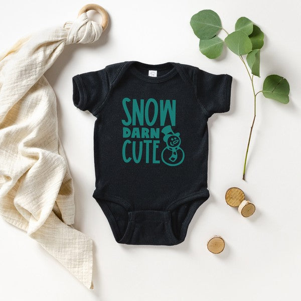 Snow Darn Cute Black NB by The Juniper Shop | Fleurcouture