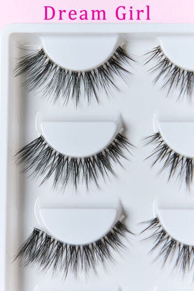 SO PINK BEAUTY Faux Mink Eyelashes 5 Pairs One Size by Trendsi | Fleurcouture