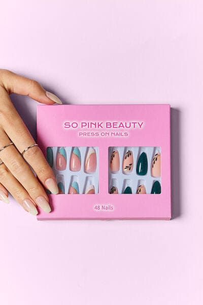 SO PINK BEAUTY Press On Nails 2 Packs Dreamy One Size by Trendsi | Fleurcouture