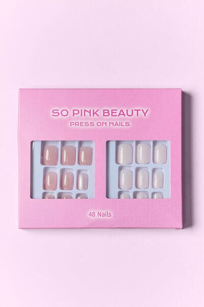 SO PINK BEAUTY Press On Nails 2 Packs One Size by Trendsi | Fleurcouture