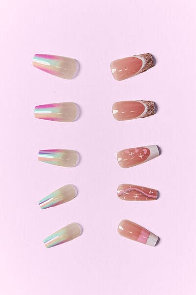 SO PINK BEAUTY Press On Nails 2 Packs One Size by Trendsi | Fleurcouture