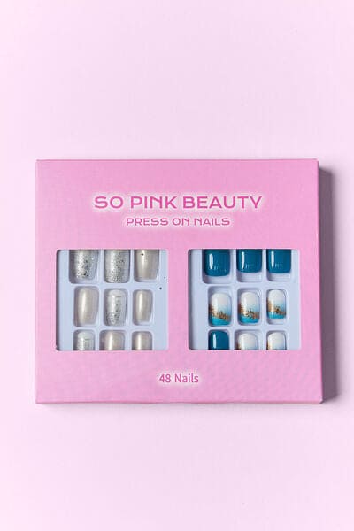 SO PINK BEAUTY Press On Nails 2 Packs One Size by Trendsi | Fleurcouture