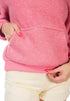 Soft Fleece Pullover Drawstring Hoodie Pink XS by Rag Company | Fleurcouture
