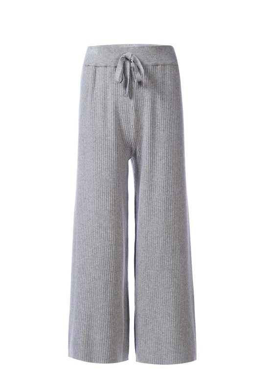 Solid Casual Drawstring Cropped Pants by Rag Company | Fleurcouture