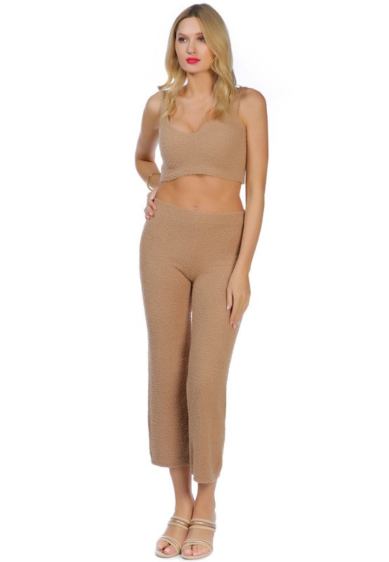 Solid Casual Wide Leg Trousers by Rag Company | Fleurcouture