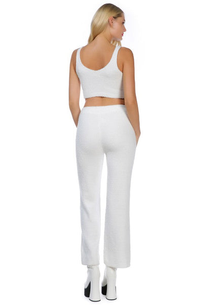 Solid Casual Wide Leg Trousers by Rag Company | Fleurcouture