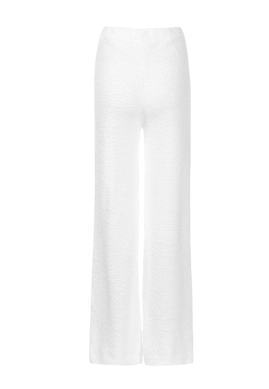 Solid Casual Wide Leg Trousers by Rag Company | Fleurcouture