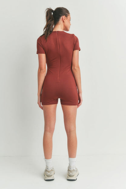 Solid Color Bodycon Jumpsuit by Fleurcouture | Fleurcouture