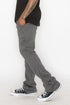 Solid Flare Stacked Track Pants by Fleurcouture | Fleurcouture