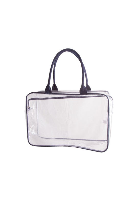 SPACIOUS CLEAR DENIM BAG DENIM/DNAA Os by Bella Chic | Fleurcouture