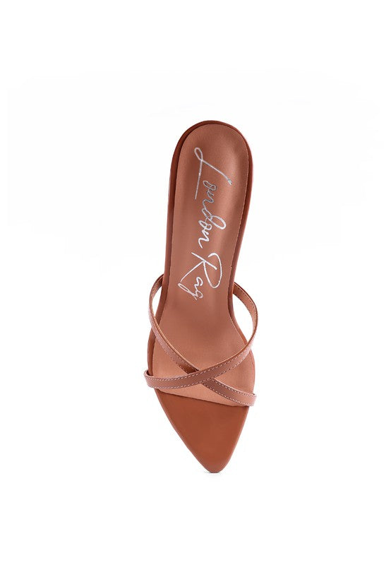 SPELLBOUND HIGH HEELED POINTED TOE SANDAL by Rag Company | Fleurcouture