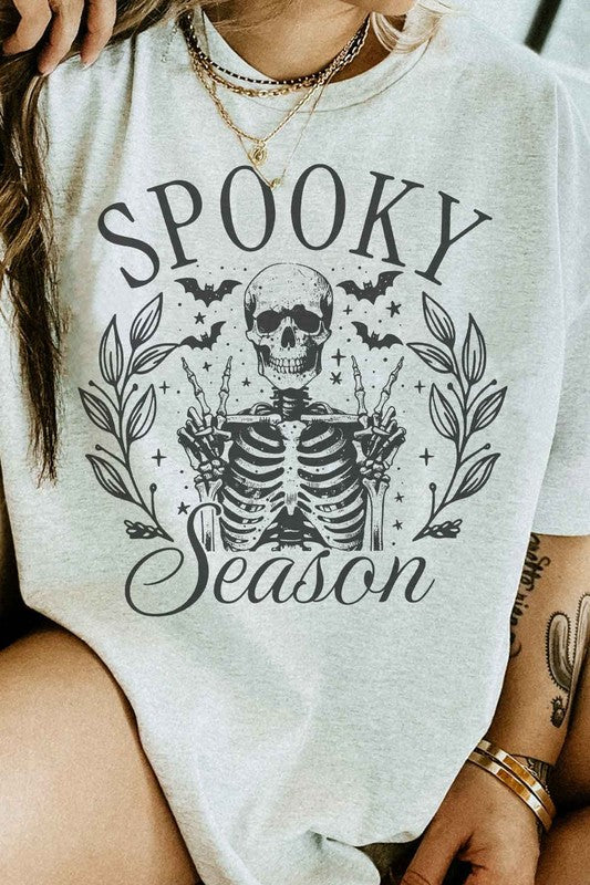 SPOOKY SEASON HALLOWEEN GRAPHIC TEE ASH SMALL by ROSEMEAD LOS ANGELES CO | Fleurcouture