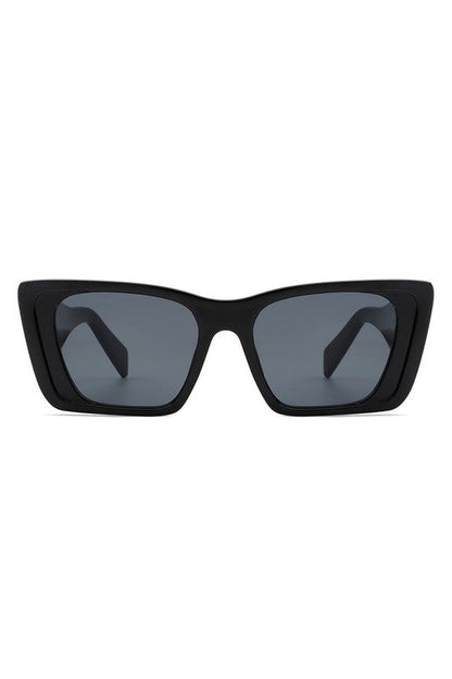 Square Retro Oversize Fashion Cat Eye Sunglasses Black OneSize by Cramilo Eyewear | Fleurcouture