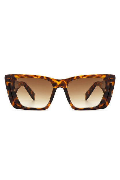 Square Retro Oversize Fashion Cat Eye Sunglasses Tortoise OneSize by Cramilo Eyewear | Fleurcouture