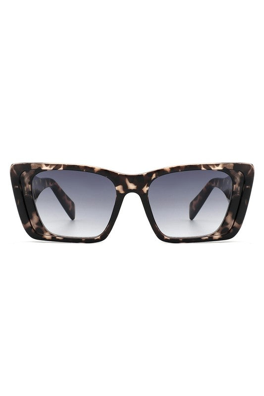 Square Retro Oversize Fashion Cat Eye Sunglasses Tortoiseshell OneSize by Cramilo Eyewear | Fleurcouture