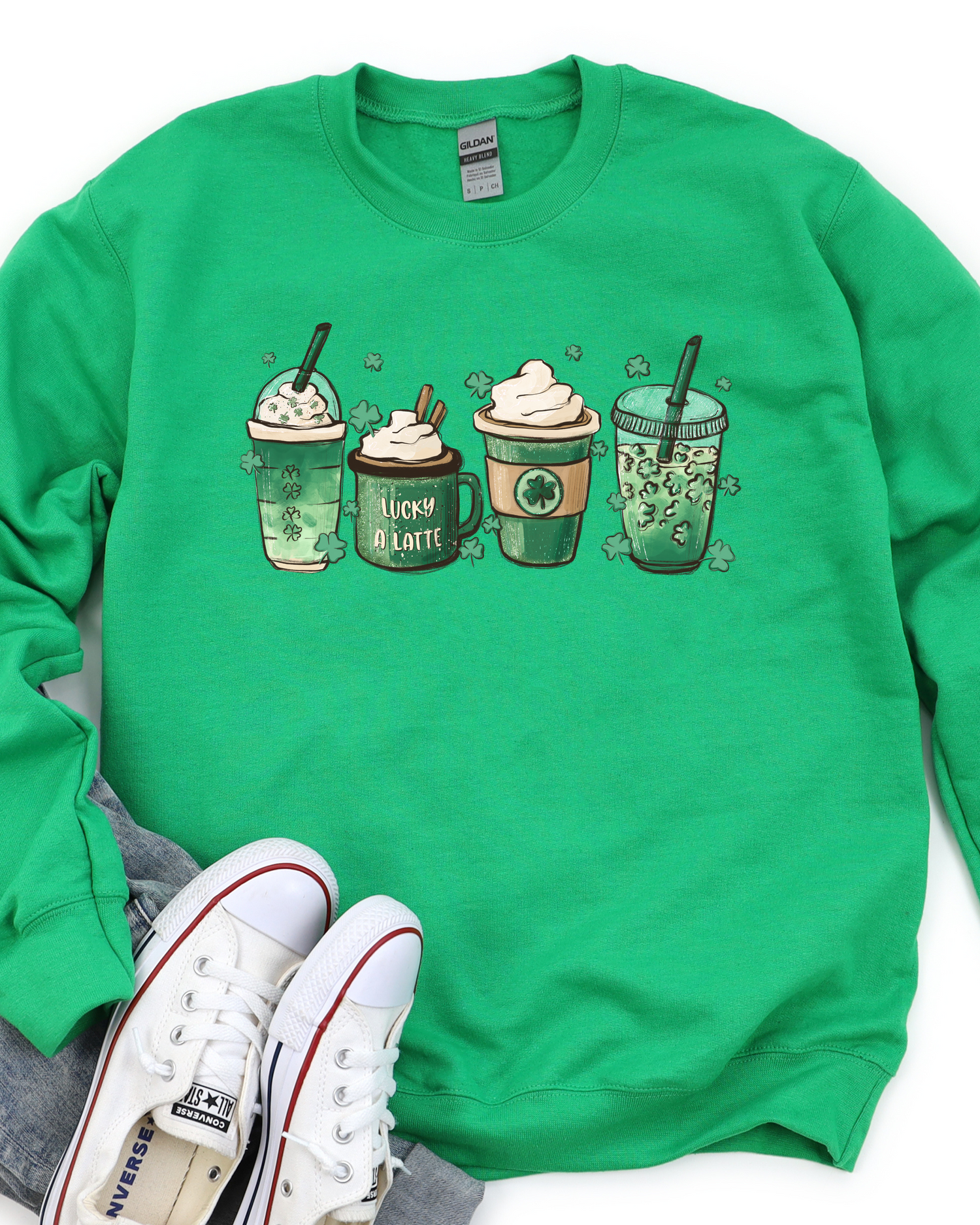 ST. PATRICK LATTE SWEATSHIRT by LL | Fleurcouture