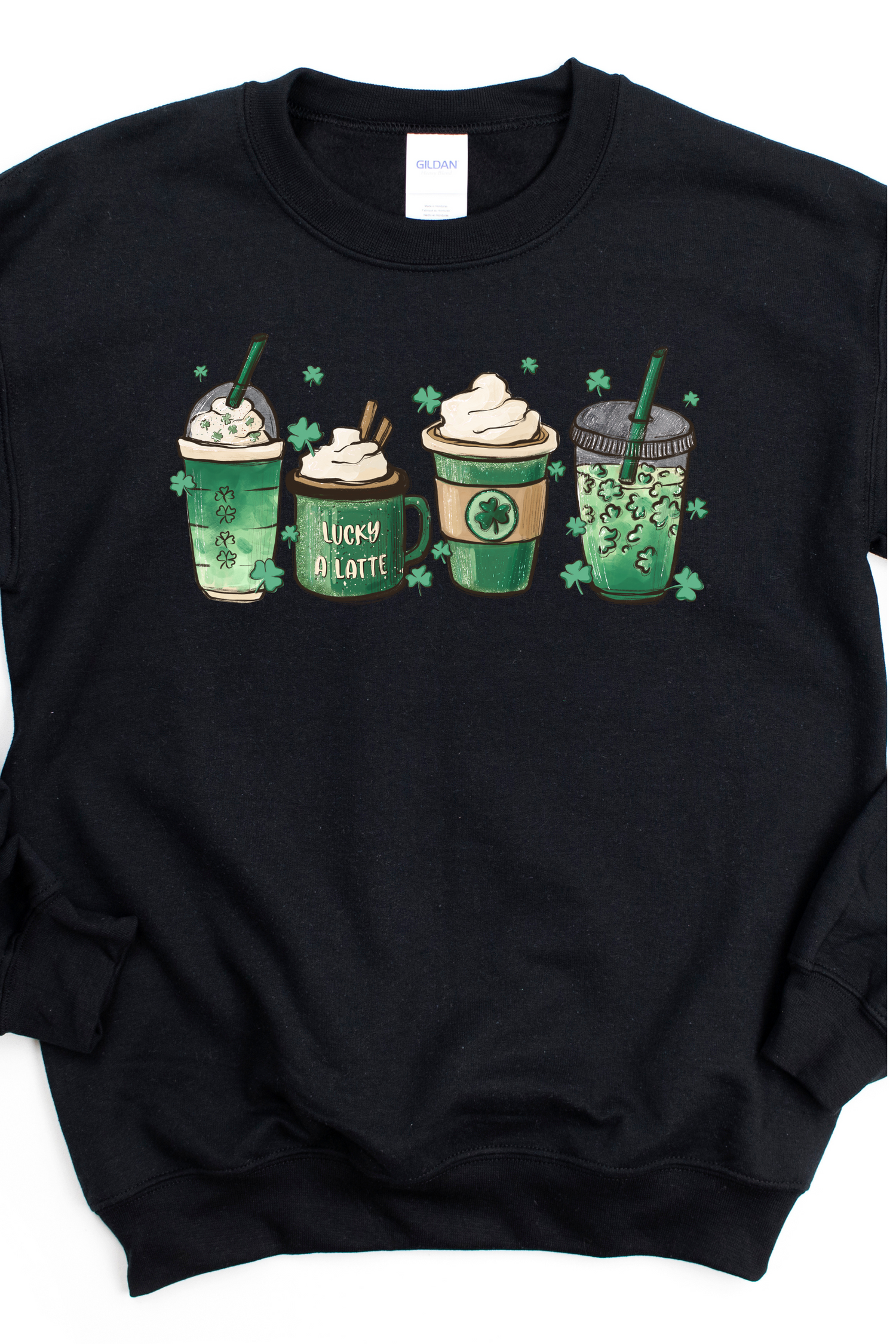 ST. PATRICK LATTE SWEATSHIRT by LL | Fleurcouture