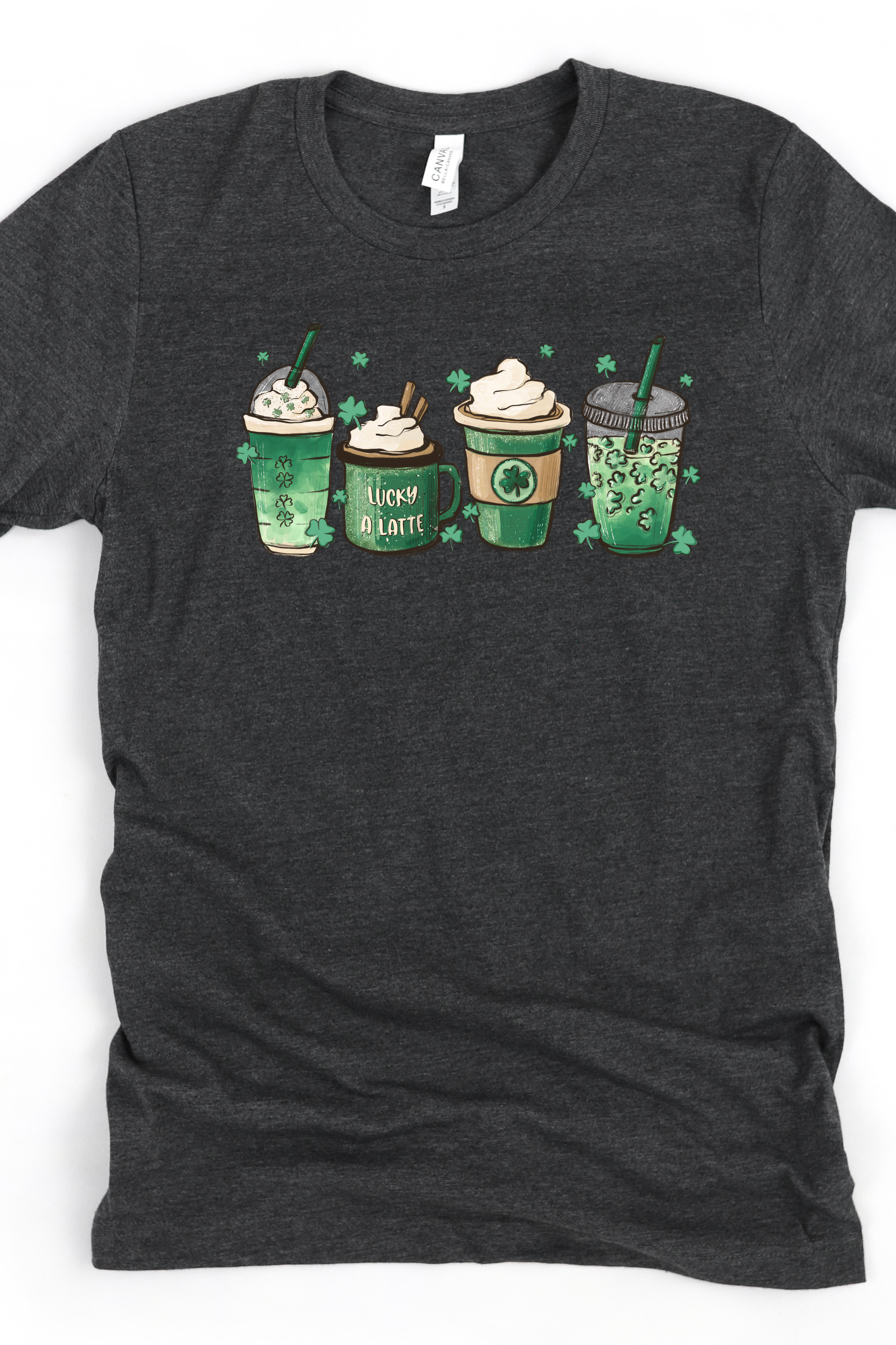 ST. PATRICK LATTE TEE (BELLA CANVAS) by LL | Fleurcouture