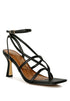 Stalker Strappy Ankle Strap Sandals Black 6 by Rag Company | Fleurcouture