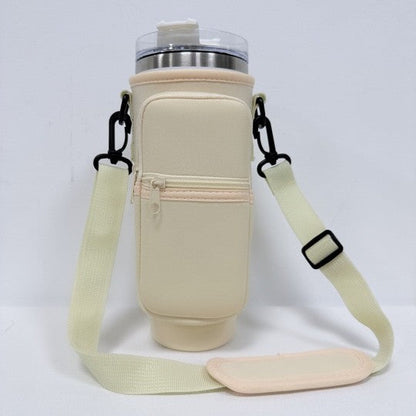 Stanley Tumbler Crossbody Bag Carry Case Cream 1 by Dani &amp; Em | Fleurcouture