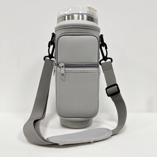 Stanley Tumbler Crossbody Bag Carry Case Grey 1 by Dani &amp; Em | Fleurcouture