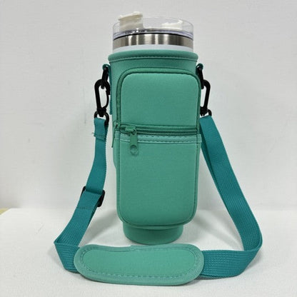 Stanley Tumbler Crossbody Bag Carry Case Mint 1 by Dani &amp; Em | Fleurcouture