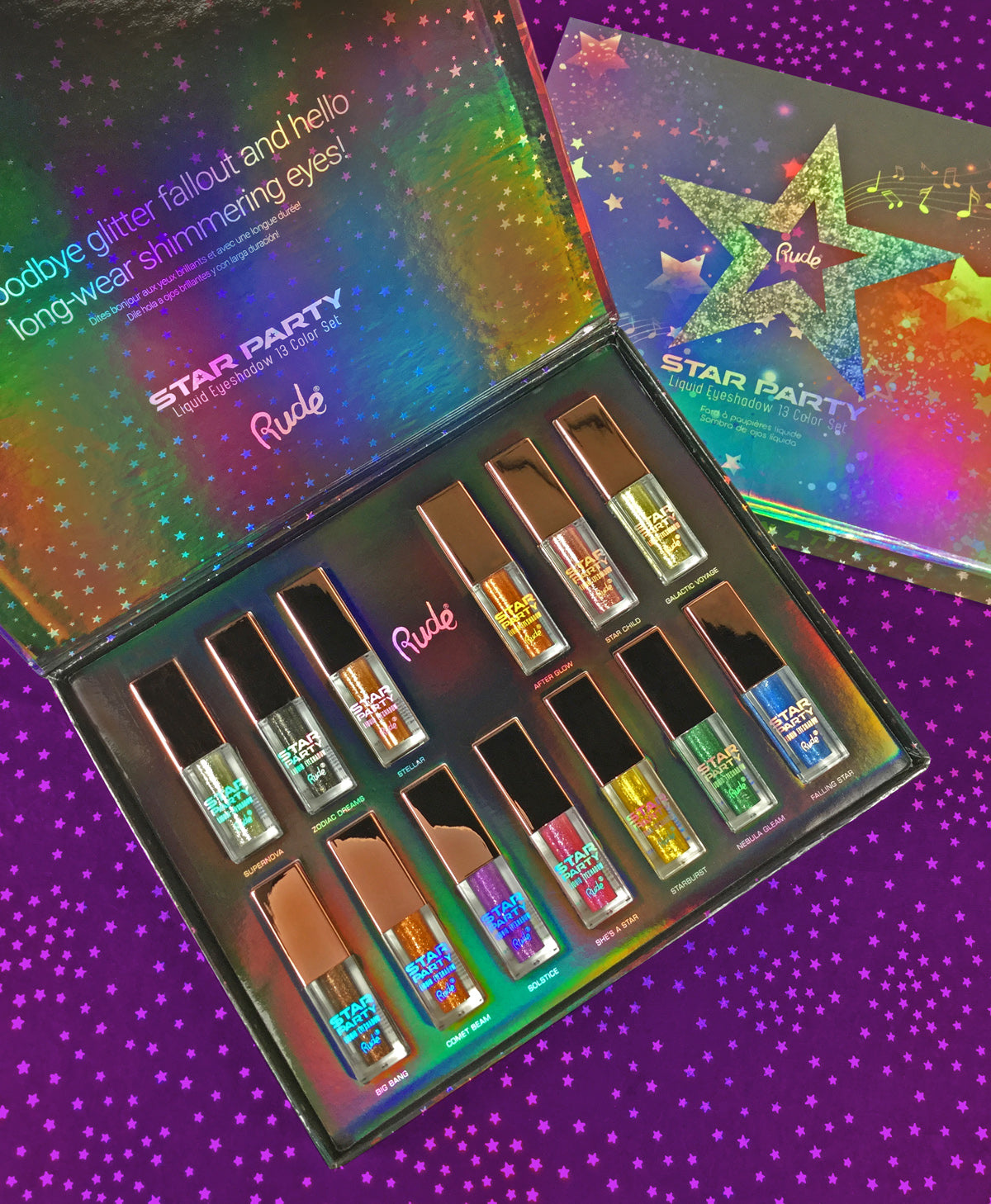 Star Party Liquid Eyeshadow Complete Set (SPECIAL DEAL) Gift Sets by Rude Cosmetics | Fleurcouture